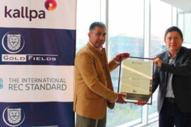 Recibimos certificado internacional por uso de energía 100% renovable